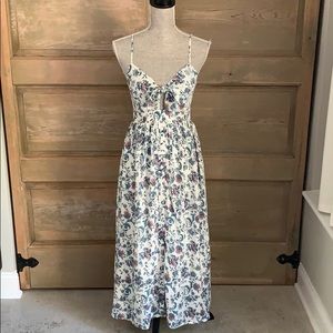 Soprano tie front midi dress